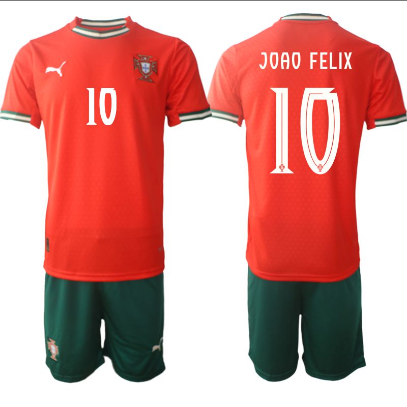 Men 2025-2026 Season Portugal home red 10 Soccer Jersey